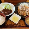 割烹・定食 さがら - ショウガ焼肉ハンバーグ定食1400円(税込)