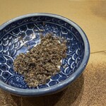 東桜 瑞穂 - 自家製塩昆布、美味しすぎておかわり頂きました、コレで延々とお酒呑めます