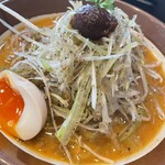 味噌らーめん棗 - 濃厚味噌ねぎラーメンに半熟卵付