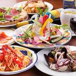 アル ソリーソ - パーティープランのお料理例です。