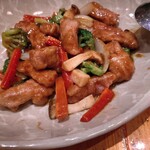 ふじかけ - 豚ひれ肉のサテソース炒め