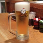 やきとり 正や - 一番搾り生ビール