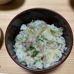 和食料理 和ごころ いなほ - ご飯にかけて混ぜたところ