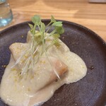 典座 - ラフランスと柿　ココナッツの胡麻ソース