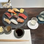 鮨 海市 - 【2025.11.28(金)】鮨一人前盛（8貫1本）3,850円