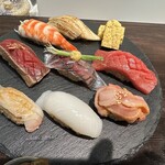 鮨 海市 - 【2025.11.28(金)】鮨一人前盛（8貫1本）3,850円