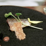 ラ クープ ドール - 秋刀魚の炙焼き 新米とゴマのチュイル '14 11月中旬