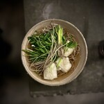 SUBA VS - 秋田県産三関せりと揚げ餅蕎麦