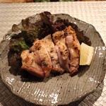 おふろ - 地鶏もも肉の粗塩焼き