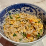 田中圭英 - 根セリとセコガニとガリの炒飯