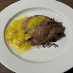 NARITA BOLD KITCHEN - ベアルネーズソースをかけた瞬間ポシェ