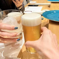 鮨 urag - andyさん✨大阪入りで初のバンクシー兄弟との3人の忘年会ｶﾝﾊﾟ━(*´ω｀)o∪∪o(´ω｀*)━ｲ✨
                    andyさんゆず酒ロック✨バンクシー兄弟ｗはビール✨