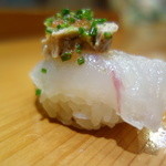 天寿し - ひらめときも