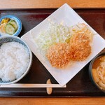 菱田屋 - チーズメンチカツ定食（1,430円）