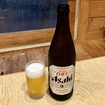 釜めし えび三 - 瓶ビール650円