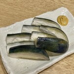 釜めし えび三 - 水なすの浅漬け800円