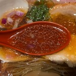 ROPPONGI つなぐ - はまぐりと魚介の醤油ラーメン 味玉入り