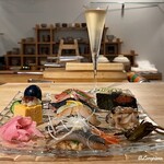 ボン クラージュ  - Champagneとお任せのNigiri Sushi