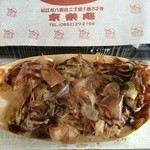 京楽庵 - ソース８個入り　￥410　１個食べてからの写真です（笑）