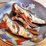 お好み焼き 旬 - 白塚漁港で揚がったイワシを使った生姜煮