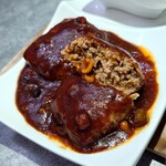 ほびーい喫茶店 - ハンバーグ断面