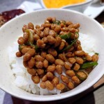 ほびーい喫茶店 - 納豆ご飯