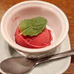 釜めし菜時記 さき亭 - カシスシャーベット