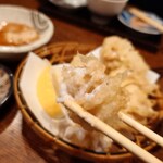 釜めし菜時記 さき亭 - 白子の天ぷら 830円