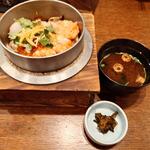 釜めし菜時記 さき亭 - 海老三色釜めし一式
