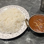 ロイヤルケバブ ナンカレー - ライスとマトンカレー