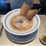 鯛白湯らーめん ○de▽ - 鯛清湯さらり