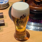 六本木 大皿焼肉 老中 - エビス生ビール