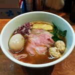 貝そば もぉむ - 特製貝と牛の中華そば（醤油・1100円）