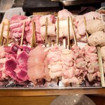 焼鳥しん - 焼く前の12本