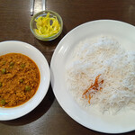 アンジュナ - キーマカレー｜バスマティライス