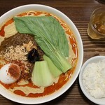 龍馬軒 - カリー担々麺　1,300円　小ライス　150円