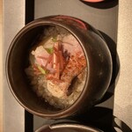 ロクザ - 合鴨蕎麦半蒸し