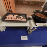 東横INN  - ハム　こうして焼いてくれるの　うれし次の日は　ソーセージ