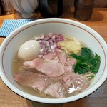 貝そば もぉむ - 蛤と鰹の中華そば（＋味玉・塩・1000円）