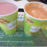 台北牛乳大王 - パパイヤ牛乳、スイカ牛乳