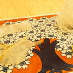 かわはぎと鳴門鯛　肝ポン酢と昆布醤油で