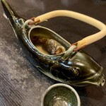 栄茶屋 - 川魚の骨酒