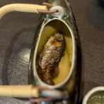 栄茶屋 - 川魚の骨酒