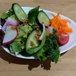 TRAMONTO MARE HAYAMA - サイドディッシュのサラダも彩りが綺麗✨