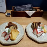 TRAMONTO MARE HAYAMA - ふわっふわのとろけるシフォンケーキ♥可愛くデコして下さいました✨