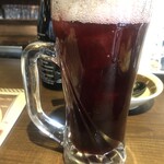 日本酒原価酒蔵 - ワンドリンクはノンアル巨峰ソーダ¥430(税込)。