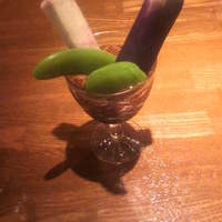 やさいや 鉄板焼野菜 赤坂店 - 野菜スティックにゎ生の茄子が・・・