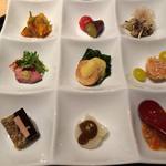 懐石料理 はし本 - 【2014.11】八寸（季節によって少しずつ替えているようです）