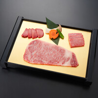 松阪牛サーロイン特上肉の盛り合わせ