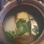 和食 隈家 - かぶ、油揚げ、鶏肉、三つ葉